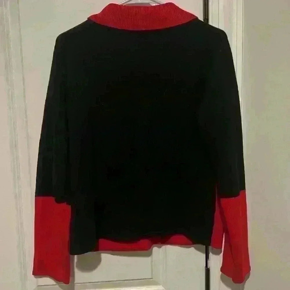 Vintage Ugly Christmas Button Down Sweater size Medium w beaded detail 80’s 90’s - Picture 4 of 8